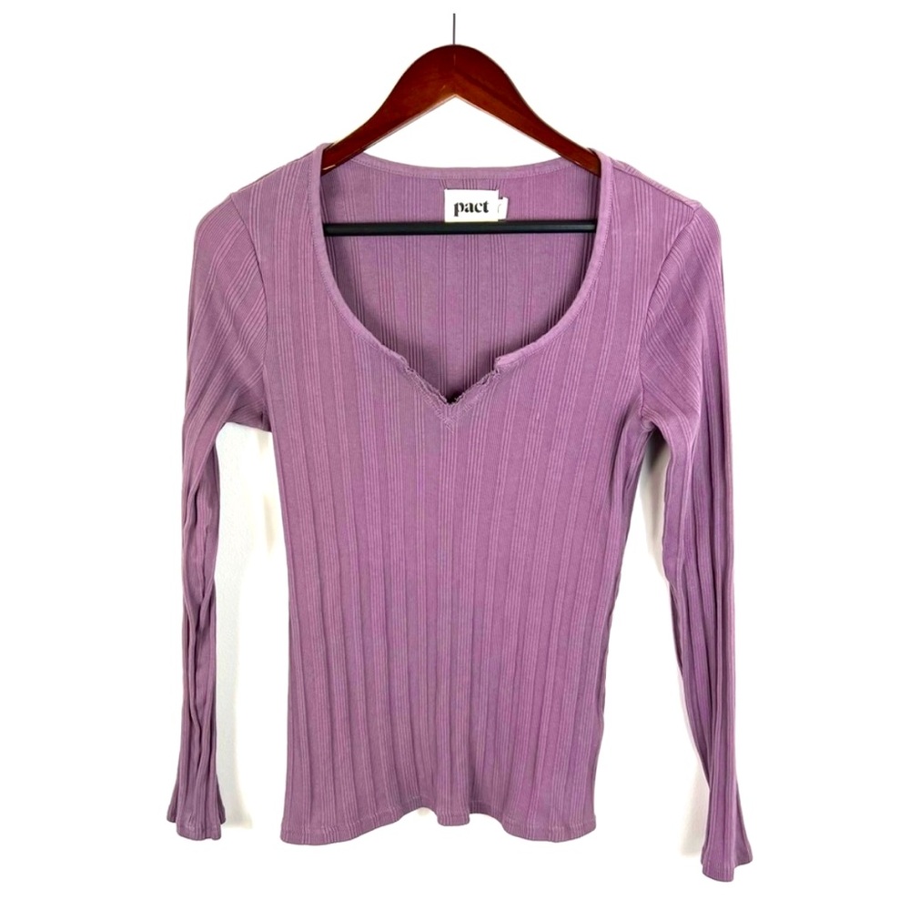 Pact - Organic Cotton Ribbed Long Sleeve - M